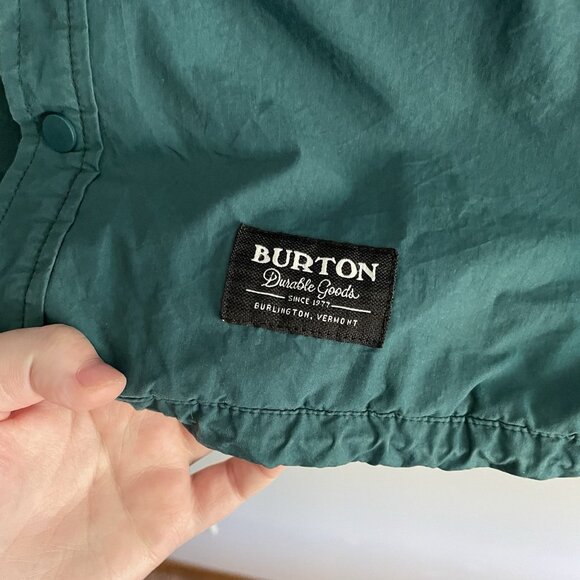 Burton Men S Green Sherpa Fleece Outdoor Winter Snap Front Ridge Lined Shirt - Picture 5 of 15